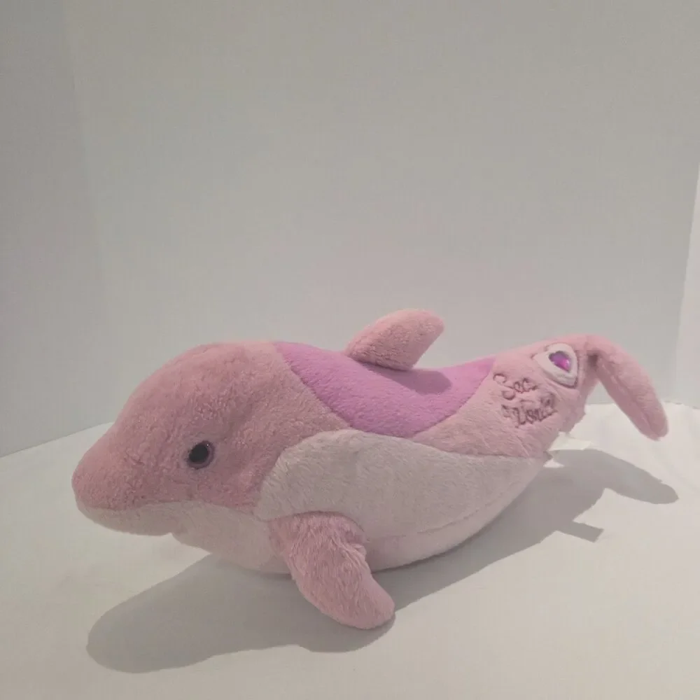 SeaWorld Pink Dolphin Plush 17